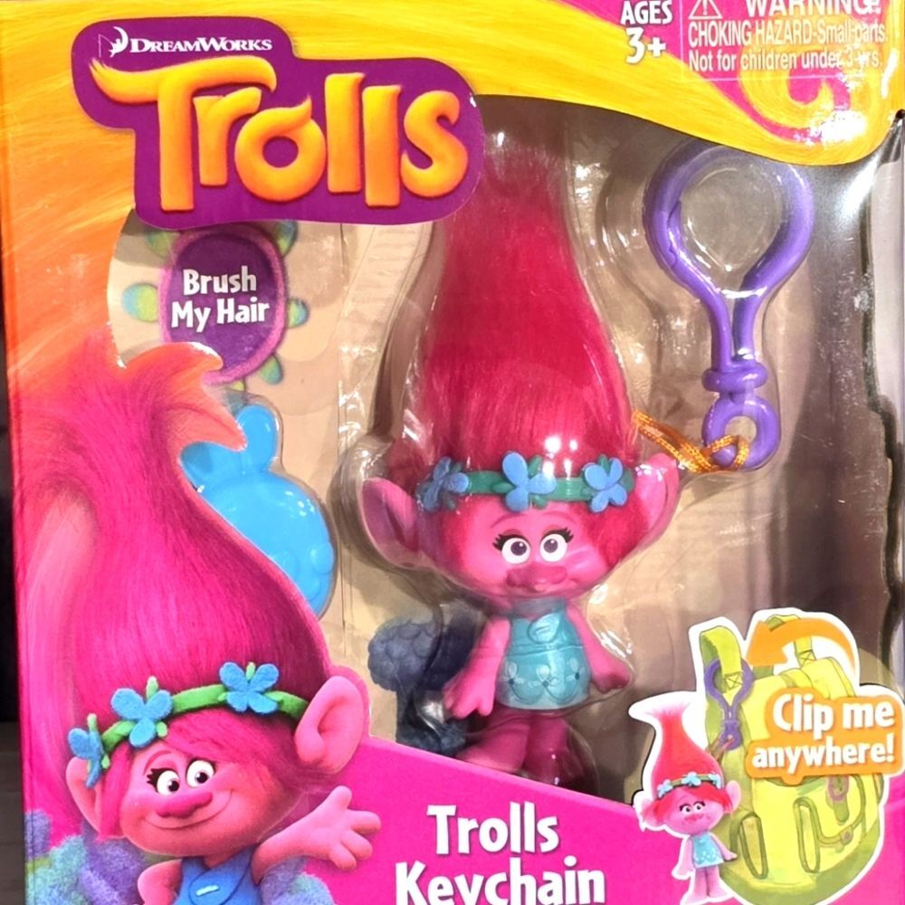 New Troll 🧌 Keychain Handbag Charm Backpack Clip